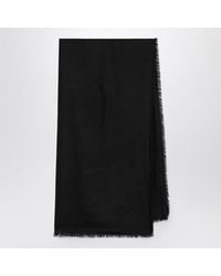Gucci - Scialle in lana e seta gg jacquard - Lyst