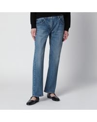 The Row - Fima Low-Rise Straight-Leg Cotton Jeans - Lyst