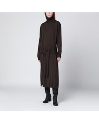 Lemaire - Abito trompe-l'oeil in misto lana - Lyst