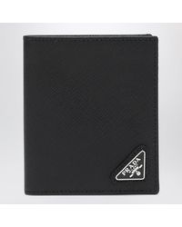Prada - Portafoglio Nero - Lyst
