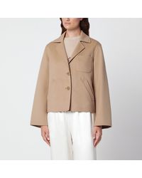 Weekend by Maxmara - Camel Wool Crop Jacket - Lyst