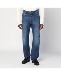 Givenchy - Jeans dritto scuro effetto slavato - Lyst
