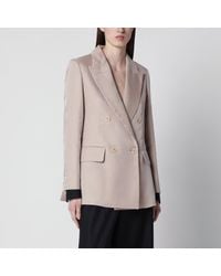 Max Mara - Oversized Linen And Organza Blazer - Lyst