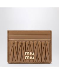 Miu Miu - Caramel Card Holder - Lyst