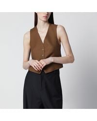 Burberry - Wool And Mohair Vest By - Lyst