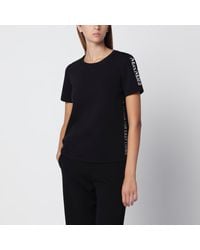 Max Mara - Cotton-Blend T-Shirt With Embroidered Logo - Lyst