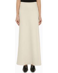 Max Mara - Cotton-blend Long Skirt - Lyst