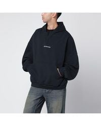 Balenciaga - Faded 3B Sports Icon Hooded Sweatshirt - Lyst