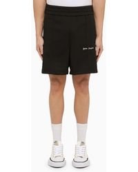 Palm Angels - Cotton Bermuda Shorts With Logo - Lyst