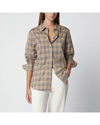 Burberry - Cotton Shirt With Check Pattern - Lyst