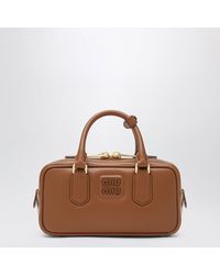 Miu Miu - Cognac-Coloured Arcadie Regular Satchel - Lyst