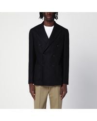 Santaniello - Wool-blend Double-breasted Jacket - Lyst