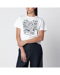 Weekend by Maxmara - Cotton Jersey T-Shirt With Floral Graphic - Lyst