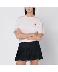 Maison Kitsuné - T-shirt chiara con patch logo - Lyst