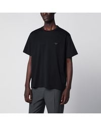 Prada - Boxy Cotton Crew-Neck T-Shirt - Lyst