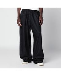 Y-3 - Wide-Leg Denim Trousers - Lyst