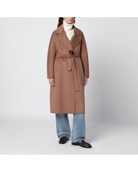Max Mara - Camel-Colored Wool And Cashmere Midi Coat - Lyst