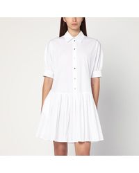 Max Mara - Abito chemisier corto in cotone - Lyst