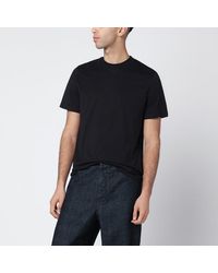 Jil Sander - T-shirt nera in cotone - Lyst