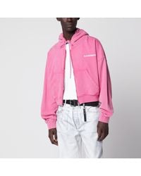 DAGGER - Faded Cropped Hooded Sweatshirt With Vintage Effect - Lyst