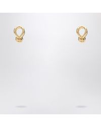 Bottega Veneta - Orecchini knot dorati in argento sterling - Lyst
