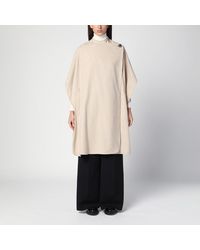 THE GARMENT - Beigefarbener Umhang Aus Wollgemisch - Lyst