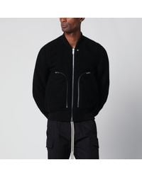 Rick Owens - Virgin Wool Bomber Jacket With Zip - Lyst
