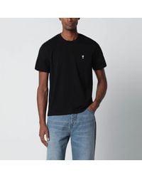 Ami Paris - Contrasted Adc Cotton T-Shirt-Uomo - Lyst