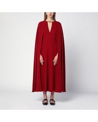 Valentino - Abito in seta con vlogo - Lyst