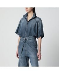 DARKPARK - Oversized Short-Sleeve Denim Shirt - Lyst