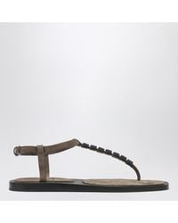 Brunello Cucinelli - Flat Sandals - Lyst