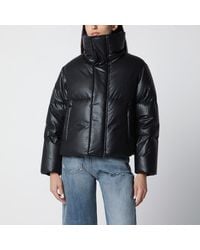 MM6 by Maison Margiela - Short Padded Faux Leather Jacket - Lyst