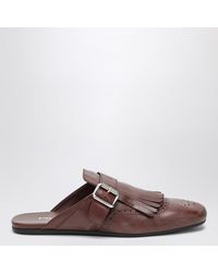 Prada - Sabot shuffle in pelle con fibbia - Lyst