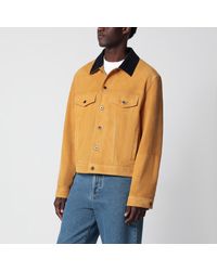 Loewe - Camel-coloured Suede Jacket - Lyst