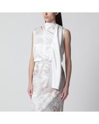 Max Mara - Silk Satin Top - Lyst