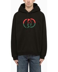 Gucci - Black Cotton Sweatshirt With Logo - Lyst