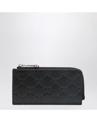 Gucci - Portacarte con zip gg emblem - Lyst