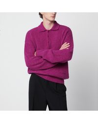 Ami Paris - Fuchsia Polo Shirt - Lyst