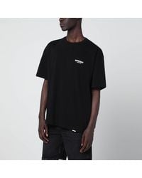 Represent - T-shirt nera in cotone con logo - Lyst