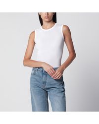 Flore Flore - Esmé Lw Ribbed Organic Cotton Tank Top - Lyst