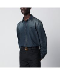 Gucci - Denim Shirt With Washed Effect - Lyst