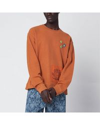 Brain Dead - Earth-Tone Gargoyle Cotton Sweatshirt - Lyst