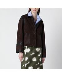Loewe - Délavé-Effect Lamb Nappa Jacket - Lyst