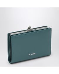 Jil Sander - Mini Lagoon-Colored Calfskin Wallet - Lyst