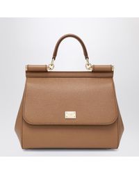 Dolce & Gabbana - Large Caramel Sicily Hand Bag - Lyst