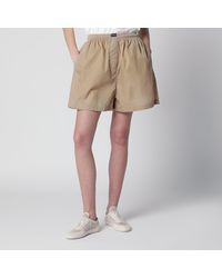 Prada - Camel Re-Nylon Shorts - Lyst