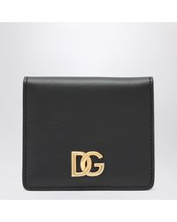Dolce & Gabbana - Leather Wallet With Dg Logo - Lyst