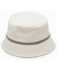 Brunello Cucinelli - Cappello bucket in cotone e lino - Lyst