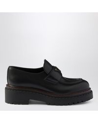 Prada - Double Chocolate Loafer Aus Leder - Lyst