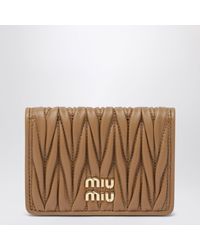 Miu Miu - Caramel Card Holder - Lyst